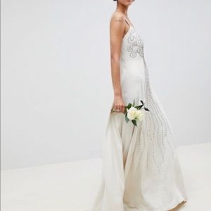 ASOS edition wedding dress embellished size 4